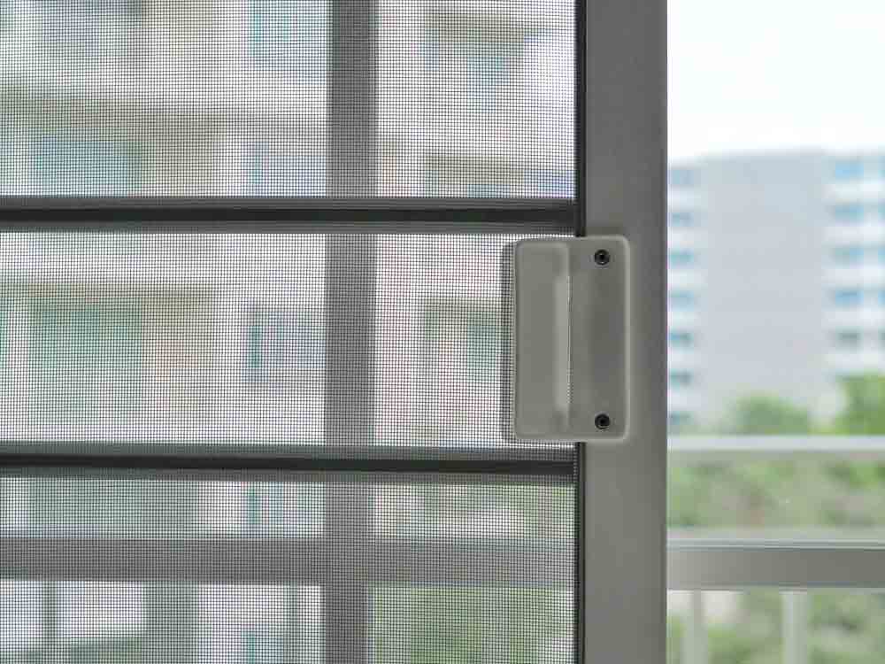 Close Up Image Of A Security Screen For Window