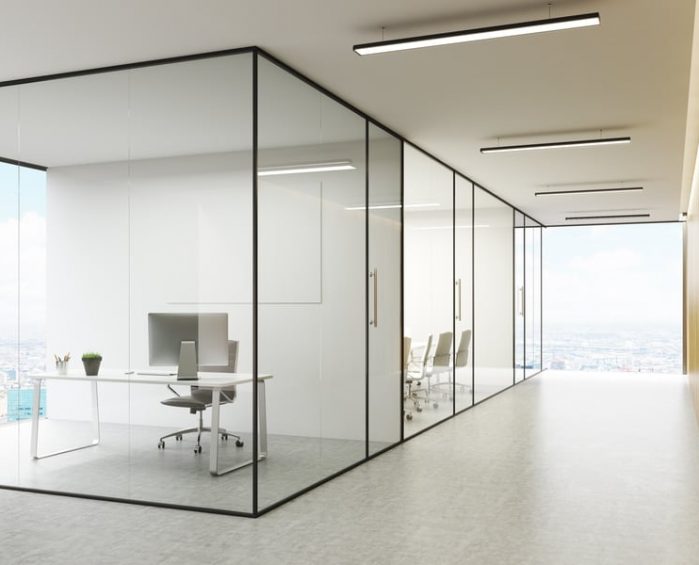 Glass Walls in a Modern Office — Glaziers in Toowoomba, QLD