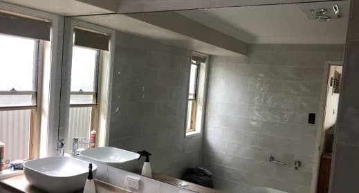 Bathroom Vanity Frameless Mirror — Shower Screen in Toowoomba in QLD