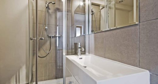 Bathroom With Shower Cabin — Security Door Screen in Gatton, QLD