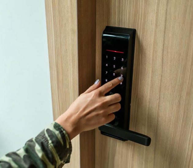 Digital Touchscreen Door Lock — Security Door Screen in Laidley, QLD